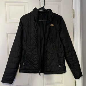 The North Face Coat- Black with gold logo